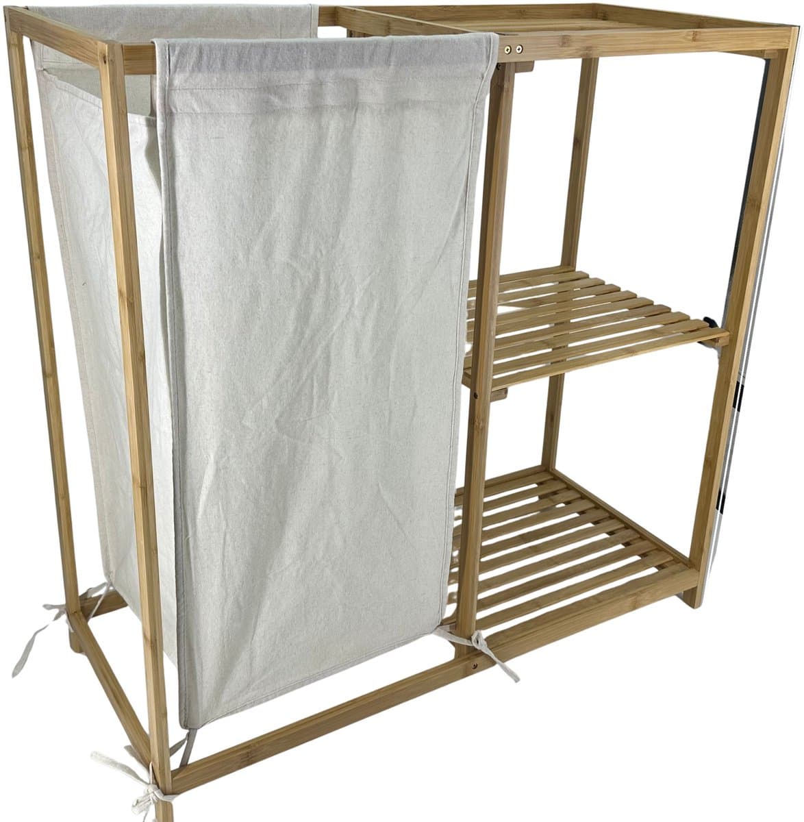Mesa living bamboe kastje met wasmand — afbeelding 1