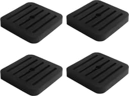 Trillingsdempers Rubber - Geluidsisolatie Mat - Apparaten Dempen - Universeel Toepasbaar - 4.8 x 7.2 cm - Zwart — thumbnail 1