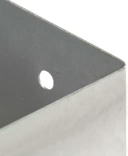 Paalankers 4 stuks - Paalhouders Fundering - Stevige Constructies Bouwen - Roestbestendig Gegalvaniseerd Metaal - 91 mm Vierkant - Zilver — thumbnail 4