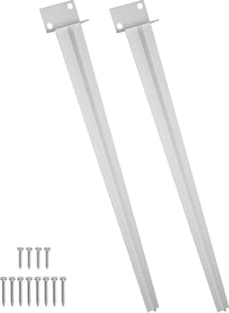 4 Stuks Inslaghuls L-Vorm Grondhuls met 70cm Lange Punt, L-Paaldrager om in te Slaan, Zilver Grondankers, Grondhulzen voor Houten Palen, NAIZY — thumbnail 1