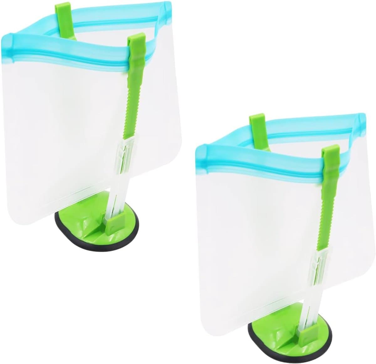 Baggy Houder - Opbergzak Clip - Voedsel Vullen Drogen - Verstelbaar Ontwerp - 21 x 35 cm - Groen — afbeelding 1