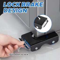 Verrijdbare Basis voor Zware Huishoudelijke Apparaten - Wasmachine & Droger Trolley met Stille Wielen en Rem — thumbnail 4