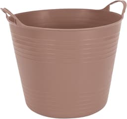 Excellent houseware flexibele wasmand - 3x - oudroze - 27 liter - kunststof - 42 x 40 x 35 cm — thumbnail 2
