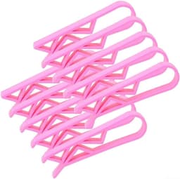 Vuilniszak Clips - Prullenbak Clips - Afval Opruimen - Stevige Plastic Constructie - 410 stuks - Roze — thumbnail 5