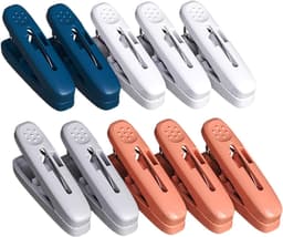 Waslijnpennen Set - Kledingklemmen Sokkenclips - Kleding Drogen - Anti-slip Windproof - 10 stuks - Gemengde Kleur — thumbnail 1