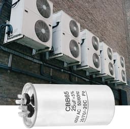 Allecto - Motorcondensator - CBB65 condensator - Aluminium behuizing - 25UF 450V - Voor airconditioning - Betrouwbaar en duurzaam — thumbnail 2