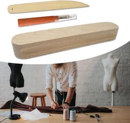 Naad Rippers Kleppers Klepel Set Multifunctionele Houten Naad Presser Tool Naaien Tool Voor Strijken Naaien En Quilten Houten Klepel Kleppers Drukken Tool Naad Rippers Voor Quilten Strijken — thumbnail 5