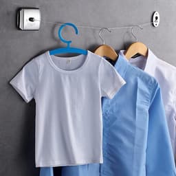 Wandwaslijn - Intrekbare lijn - Kleding drogen - 304 roestvrij staal - 28 meter - Zilver — thumbnail 5