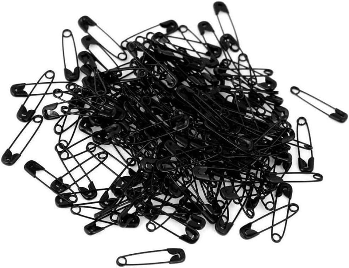 Veiligheidsspelden - Kledingclips Knoppen - Kleding Bevestigen - Veilige Sluiting - 19mm - Zwart — afbeelding 1