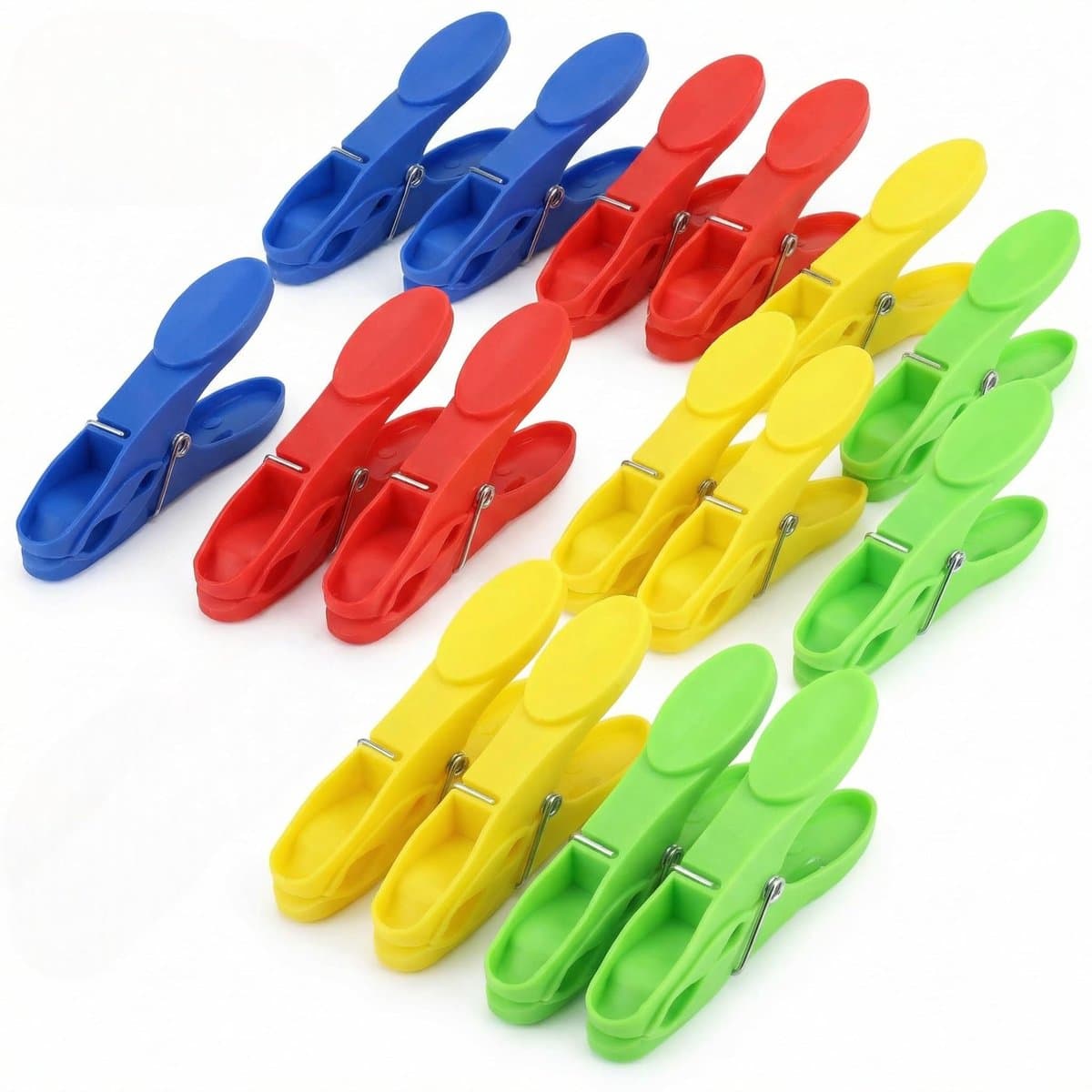Dailygoods - Dailygoody - Wasknijpers - Kunststof knijpers - Antislip grip - Kleurrijke kleuren - Set van 32 - Geschikt voor binnen en buiten - Robuuste klemmen — afbeelding 1