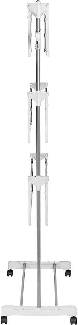 Wasrek Droogtoren - Kledingrek - Kleding Drogen - Roestvrij Staal - 75 x 44 x 158 cm - Wit — thumbnail 5