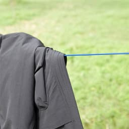 Waslijn Staal - Droog Touw PVC - Kleding Drogen Buiten - Sterke Staal Kern - 50 meter - Blauw — thumbnail 2