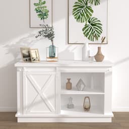 vidaXL - Ophangset - voor - minischuifdeur - 152 - cm - koolstofstaal - wit — thumbnail 2