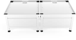 Wasophoogte® Wasmachine verhoger met lade - Dubbele wasmachine opbouwmeubel - Wasmachine sokkel - 42cm hoog - Wit - Universeel - 65*60,5 (LxB) - Inclusief wandbeugels — thumbnail 1
