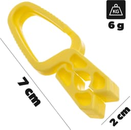 KADAX wasknijpers, 20 x klemmen van robuuste kunststof, kleurrijke sokklemmen, windbestendige klemmen voor binnen en buiten (geel_v1) — thumbnail 3