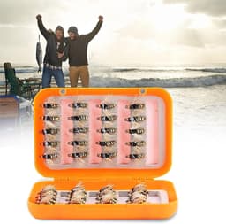 40 stuks vliegenvissen krullend levensechte vliegenvissen vliegen forel haken vliegvissen kit box voor zoutwatervissen — thumbnail 4