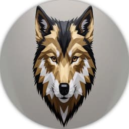 Wolf muurcirkel, Animal wandcirkels, Rond schilderij Geometrisch, Muurdecoratie industrieel, Rond schilderij, Kunst muurcirkel forex 80x80 cm — thumbnail 1