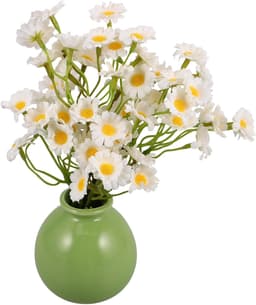 1set Kunstbloem Arrangement in Pot Faux Bloem Decoratie Voor Tafelcentrum Bureau Bloemstuk Voor Woonkamer Eetkamer Decoratie — thumbnail 1