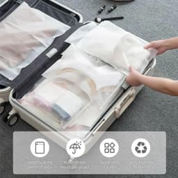 Herbruikbare Ritssluiting Zakken - Transparant - 5 Maten - Waterdichte Opbergzakken - Voor Kleding en Accessoires — thumbnail 2