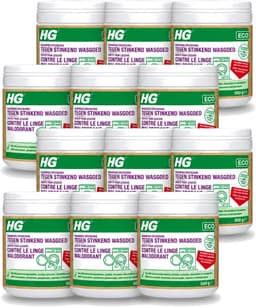 12 x HG ECO - Wasmiddeltoevoeging Tegen Stinkend Wasgoed - Effectieve Formule - 16 Wasbeurten - 500 g - Voordeelverpakking - 12 stuks — thumbnail 1