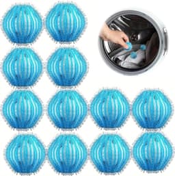 12 stuks pakket - Huisdieren haar speciale droger bal - herbruikbare beddengoed droger bal - verminderen van pluis en schils, verzachte stoffen - geschikt voor alle stoffen — thumbnail 1