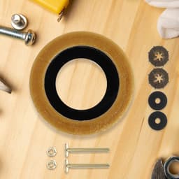 Toilet Wax Ring Kit met Zware Messing Bouten Dikke Waterdichte Afdichting tegen Rioollucht Lekken Geschikt voor Appartementen Badkamer Toiletinstallatie — thumbnail 4
