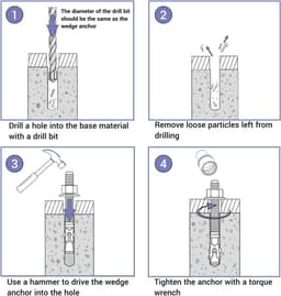 Verzinkte Wigankers M10 x 80 mm - Geschikt voor Metsel- en Betonwerk (25 stuks) — thumbnail 5