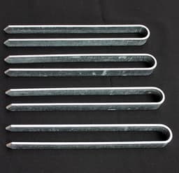 DanDiBo 4 stuks grondankers verzinkt XL grondankers voor rozenboog 30 cm haringen grondpen grondpen bevestiging verankeringsset — thumbnail 4