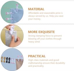 12 Pieces Cat Clip Clothes Mini Clothes Pegs for Photos Tea Towel Clip Towel Clips Windproof Towel Clips Non-Slip Bag — thumbnail 5