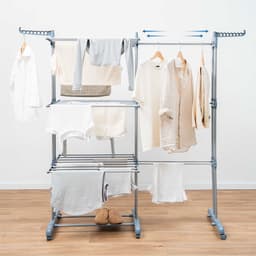 Opvouwbare verticale uitschuifbare wasdroger met wielen Dolver XL InnovaGoods 30 Stangen — thumbnail 3