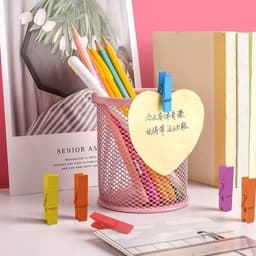 Goodivery ® Creatieve Mini Houten Wasknijpers Set voor Decoratie en Fotoweergave — thumbnail 3