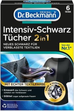 Dr. Beckmann - Kleurverzorging - Intensive Black 2 in 1 - Donkere Was - 6 Doekjes - Voordeelverpakking - 12 stuks — thumbnail 3