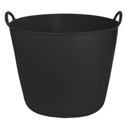 CM Flexibele kuip/emmer - zwart - 42 liter - kunststof - 45 x 37 cm - Afval - wasmand - Opbergmand — thumbnail 1