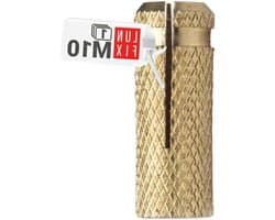 Muuranker Messingplug - Inslagplug Uitbreekhuls - Zwaar Belaste Bevestiging - Corrosiebestendig Messing - M10 33 mm - Messing