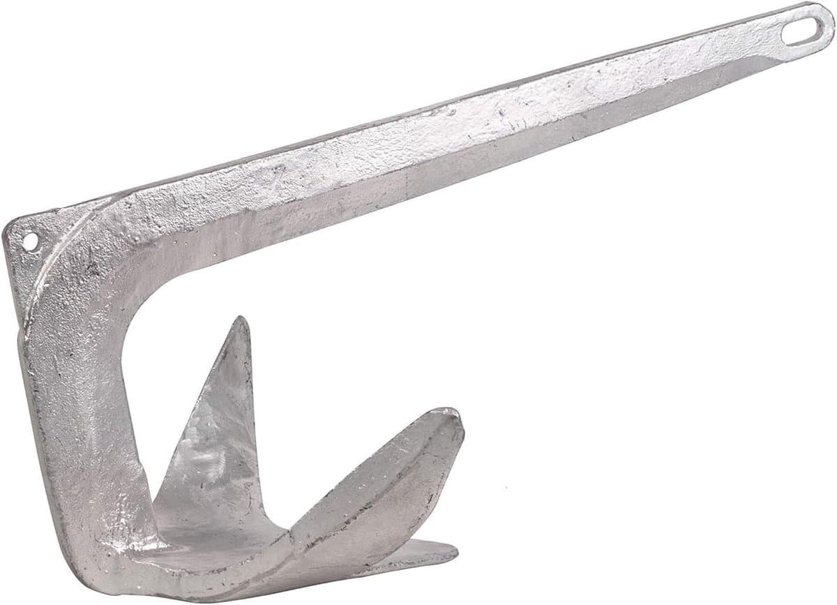 Bruce Anker - Zeeanker Rubberboot - Boot Stabiliseren - Verzinkt Staal - 12 kg - Grijs — afbeelding 1
