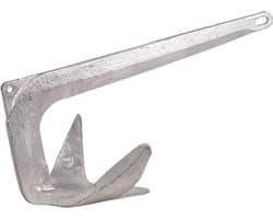 Bruce Anker - Zeeanker Rubberboot - Boot Stabiliseren - Verzinkt Staal - 12 kg - Grijs