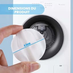 Set van 8 droogballen, wasballen, droogballen, wasballen voor de wasmachine, voor de wasmachine, droogballen voor thuis, voor het reinigen van kleding, wasballen — thumbnail 2