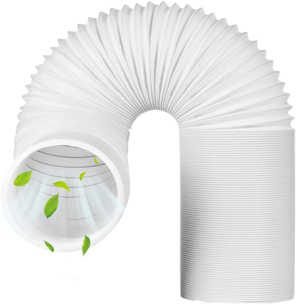 Dailygoods- Afvoerslang 2 Meter - 150 mm Diameter - PVC Afvoerslang - Verlenging - Draagbare Airconditioning - Geschikt voor Wasdroger/Afzuigkap - Afvoerslang Voor Airco — afbeelding 1