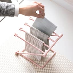 Dailygoods- Vaatdoekhouder Opvouwbaar - Vaatdoek Droogrek - 4 Armen - Multifunctioneel - Kunststof - Ruimtebesparend - Keukenrek — thumbnail 3
