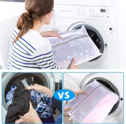Thijox - Grote Waszak voor de Wasmachine, Netwaszak met Ritssluiting - Ideaal voor Fijne Was, Ondergoed, Sokken, Gordijnen, Beddengoed (3 Stuks) — thumbnail 4