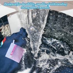 Kleine waszakken set van 6, herbruikbare anti-klevende opbergtassen met ritssluiting voor delicate kleding, ideaal voor thuis en op reis, perfect voor sokken en handschoenen in 5 kleuren — thumbnail 2