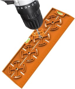 Electrical installation, drywall drill template with 30 cm and Spirit level for pedestals/sinks - ShopVlot — thumbnail 1
