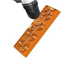Electrical installation, drywall drill template with 30 cm and Spirit level for pedestals/sinks - ShopVlot