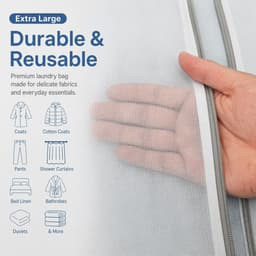 Wasnet groot 60 x 90 cm - 2 stuks - scheurbestendig polyester - ideaal voor beddengoed en gordijnen - ShopVlot — thumbnail 4