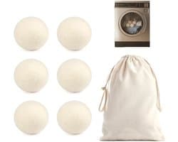 Solidchoice - Set van 6 Ecologische Droogballen van Schapenvilt