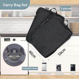 Solidchoice - Set van 2 Vouwbare Wasnetten met Rits voor Gevoelige Kleding — thumbnail 3