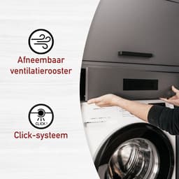 Interlink Lifestyle Studio Flow wasmachinekast met uittrekbaar werkblad - Antraciet - 67 x 68 x 164 cm — thumbnail 4