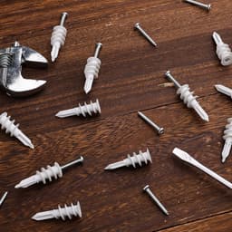 25 Sets Zelfborend Kit voor Gipsplaten en Schroeven, Kunststof Gipsplaatankerset Zware Gipsplaatankers voor Het Ophangen van Gordijnen Wandkasten Fotolijst (Totaal 50 Stuks) — thumbnail 3
