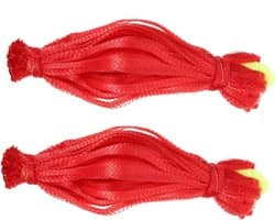 Fruit Netzakken - Boodschappentas Groente - Fruit Opslag - Sterke Elasticiteit - 35x1cm - Rood