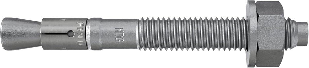 Boutanker Set - Keilbouten - Bevestigen in Beton - Lange Schroefdraad - 10 Stuks - Verzinkt — afbeelding 1